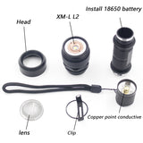 Rechargeable Tactical Flashlight Pack