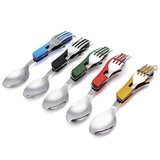 4-in-1 Stainless Steel Camping Utensils