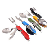 4-in-1 Stainless Steel Camping Utensils