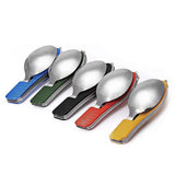 4-in-1 Stainless Steel Camping Utensils